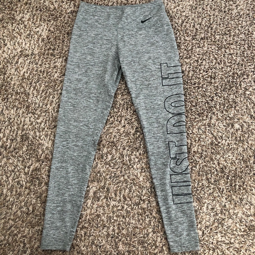 Nike leggings with logo down one side
